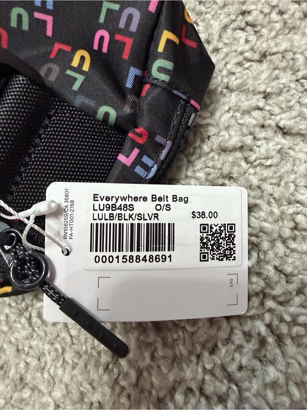 NWT Lululemon Everywhere Belt Bag LULB Multicolor Lu Logo Print Rare